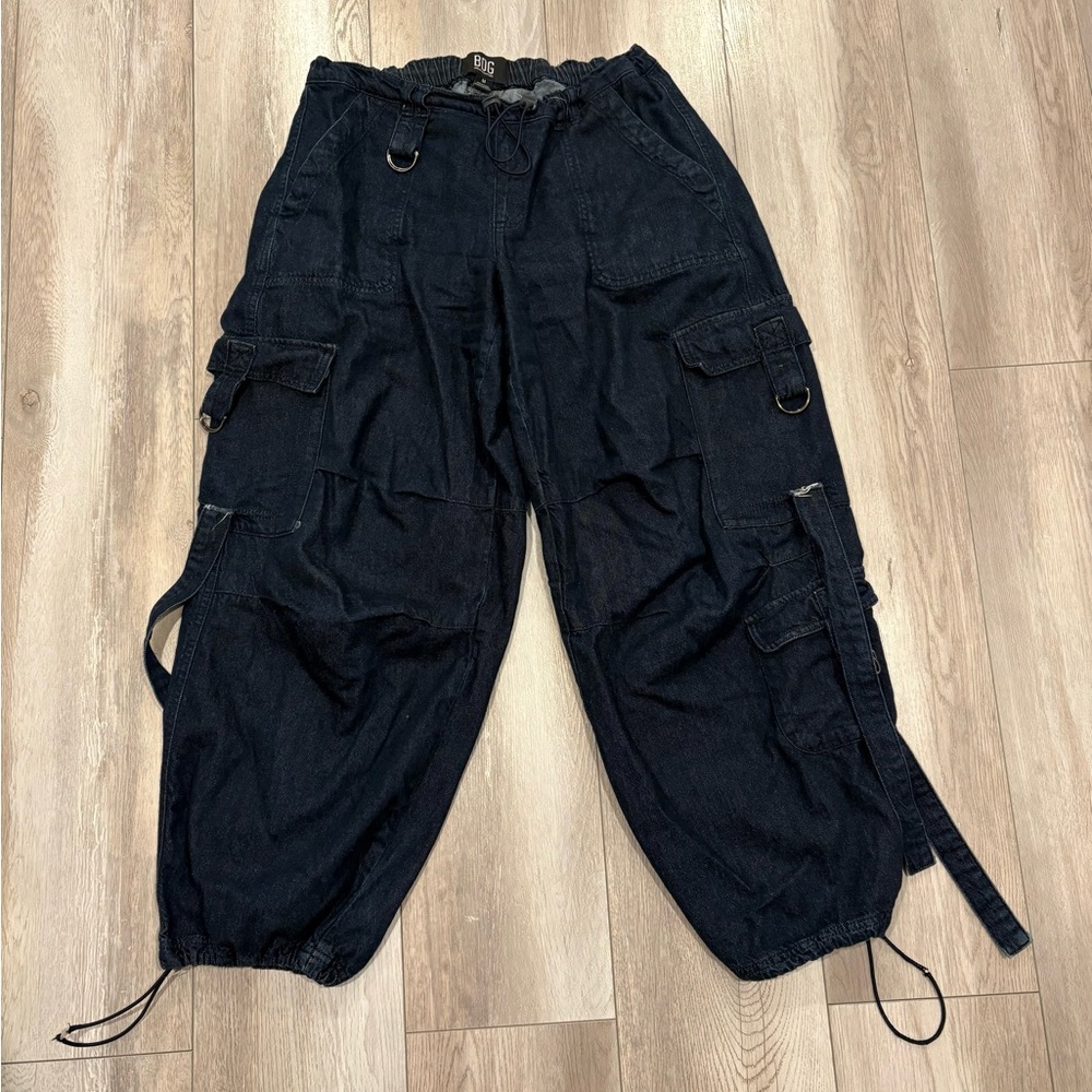 Urban outfitters denim cargo utility pants size M